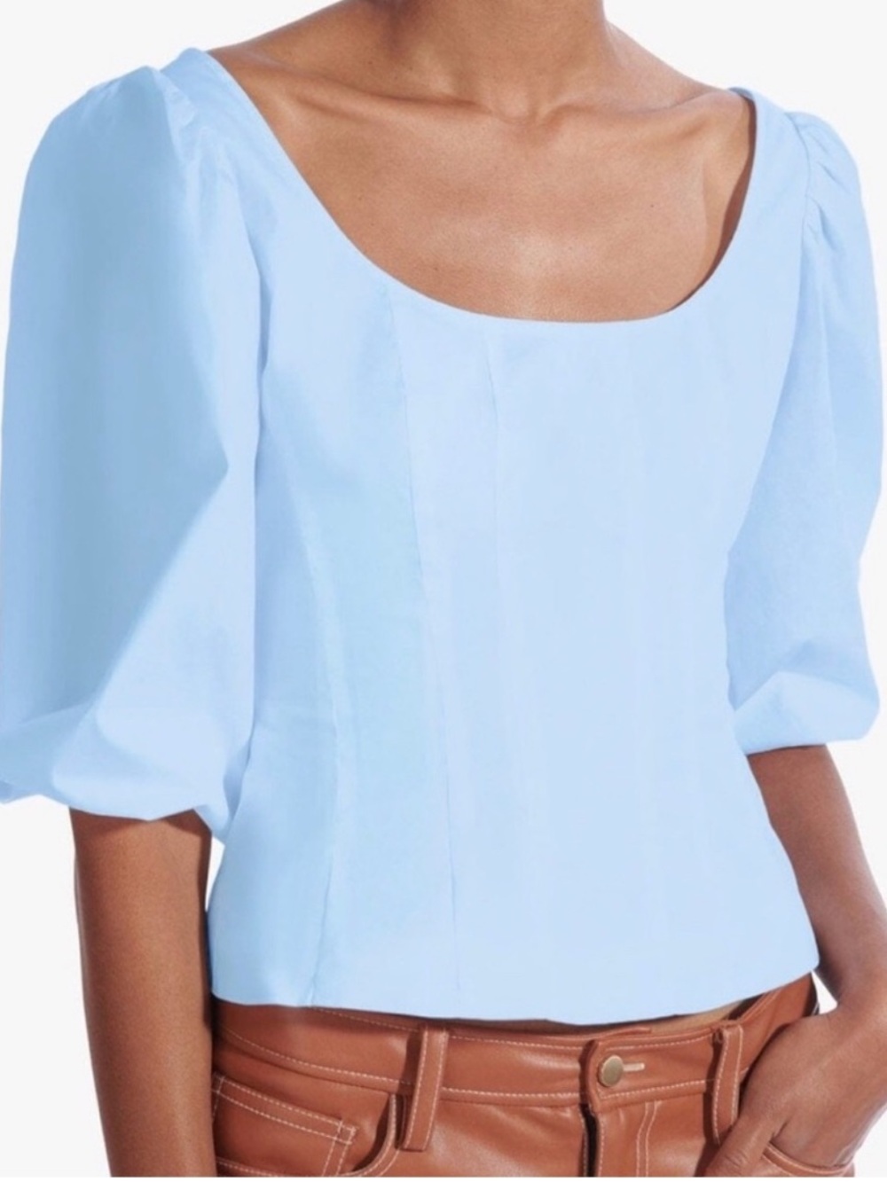 STAUD Swells Top in French Blue
